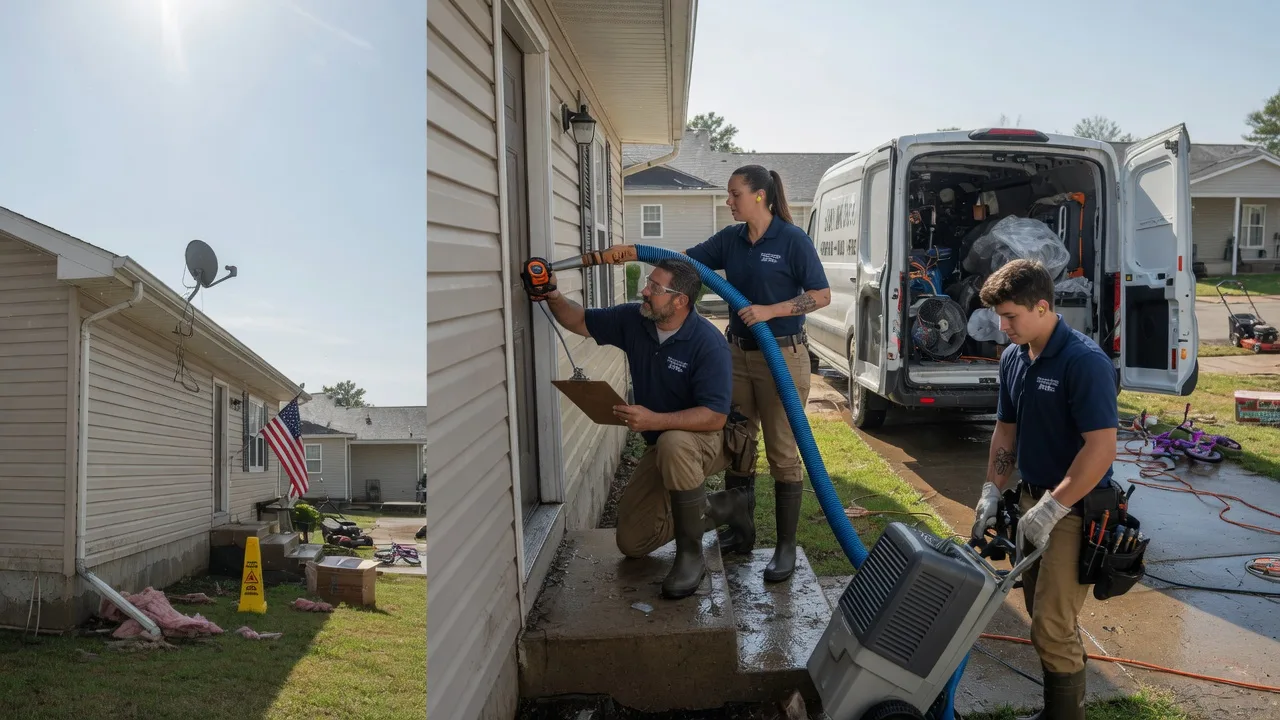 Ceiling Water Damage Restoration in Hecker, IL near me